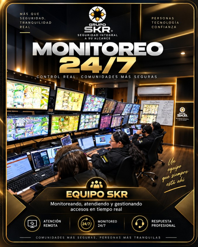 Pieza original aprobada de Monitoreo 24/7, conservada completa