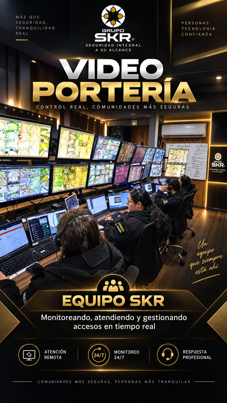 Arte original Grupo SKR Video Portería, completo y sin recortes