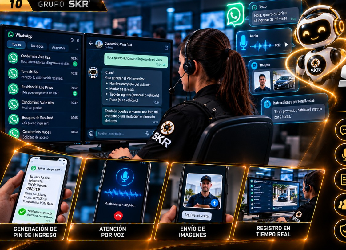 Composición aprobada SOF-IA: atención por WhatsApp, agente de IA y operaciones de acceso